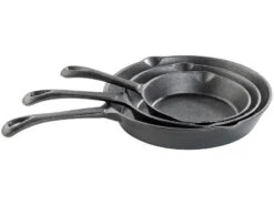 Lot De 3 PoĂŞles Ă Frire En Fonte (12,5/16,5/21 Cm)