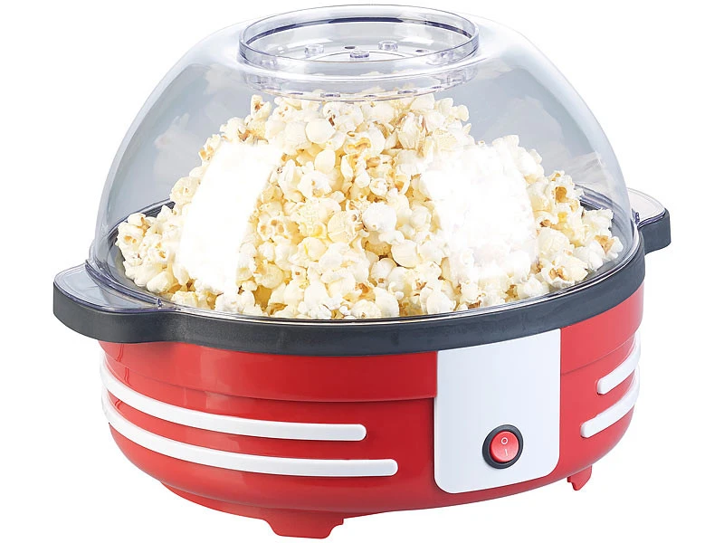 Machine à Pop-corn Rétro 850 W Avec Mélangeur Et Revêtement Antiadhésif – Image 3