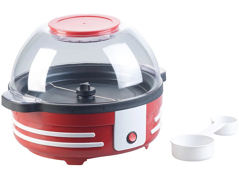 Machine à Pop-corn Rétro 850 W Avec Mélangeur Et Revêtement Antiadhésif