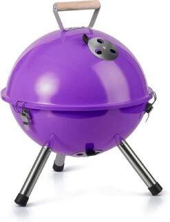 Mini Barbecue à Charbon Portable - Violet