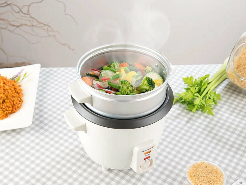 Mini Cuiseur à Riz Avec Panier Vapeur Et Mode Maintien Au Chaud, 0,5 L, 350 W – Image 3