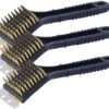 Pearl 3 Brosses Métalliques Pour Barbecue Avec Grattoir En Acier