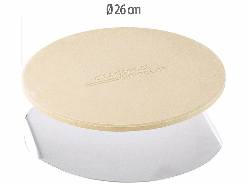 Pierre à Pizza Pour Cuisson Au Barbecue - Ronde, 26 Cm