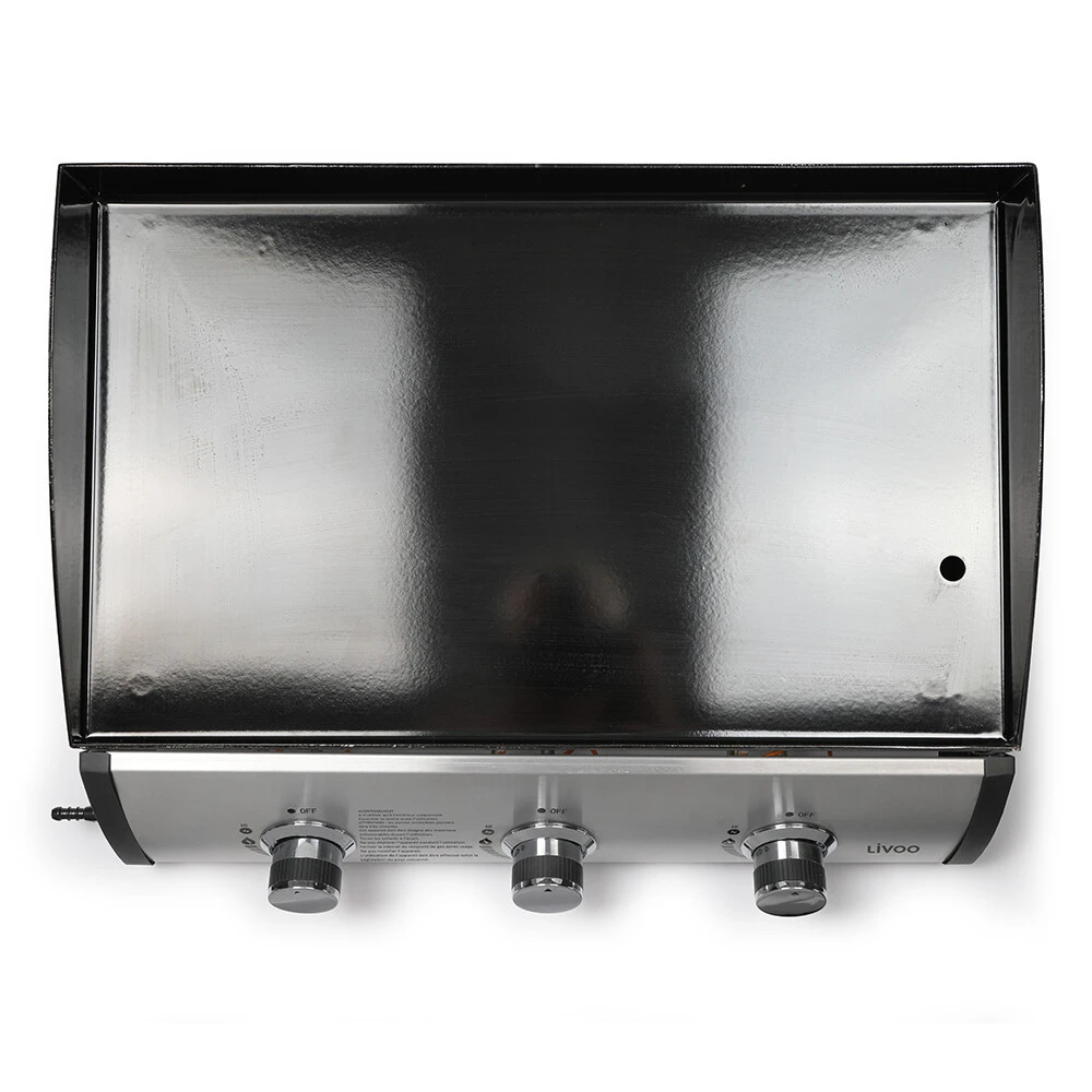 LIVOO Plancha Au Gaz DOC277 Avec 3 Brûleurs – Image 5
