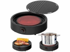 Plaque De Cuisson Vitrocéramique Et Gril à Chaleur Infrarouge 2000 W