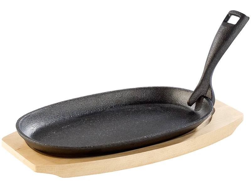 Plat En Fonte Avec Poignée Amovible - 28 Cm