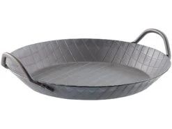 Poêle En Acier Carbone à 2 Poignées - Ø 28 X 3,5 Cm