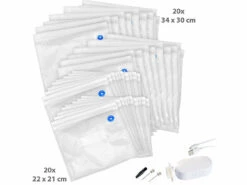 Pompe Sans Fil Et 40 Sacs De Mise Sous Vide En 2 Tailles