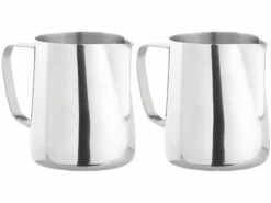 2 Pots à Lait Gradués En Acier Inoxydable - 580 Ml