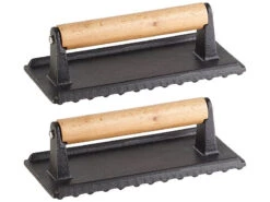 Presse-viande & Presse-burger En Fonte émaillée - X2