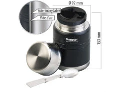 Récipient Isotherme à Double Paroi 500 ml Avec Cuillère