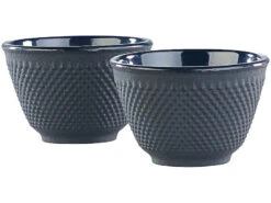 2 Tasses à Thé Style Arare - Noir