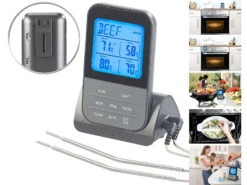 Thermomètre De Cuisson Sans Fil Avec 2 Sondes XXL